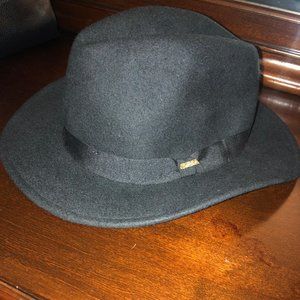 SCALA FEDORA HAT BLACK